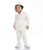 Karen Kane- Kids Fleece Zip Up Hoodie (DARK CREAM)