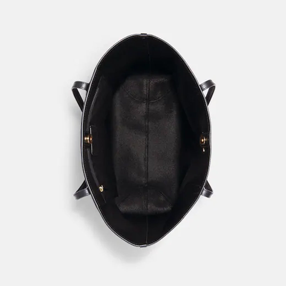 Coach- City Tote In Signature Canvas (Gold/Brown Black)