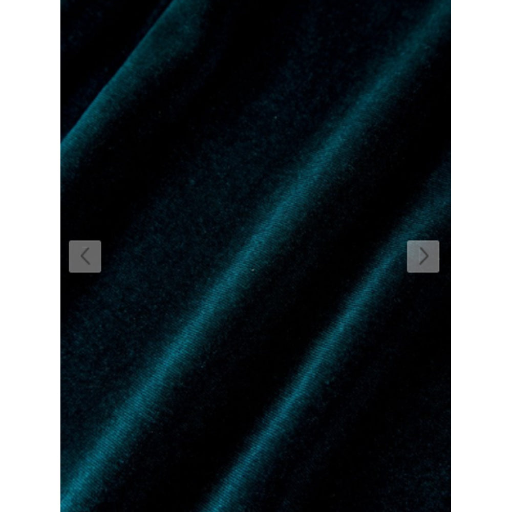 Zaful- Sweetheart Off Shoulder Velvet Slinky Bodycon Dress - Deep Green