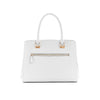 Guess- Alexie Logo Girlfriend Satchel (White Multi)