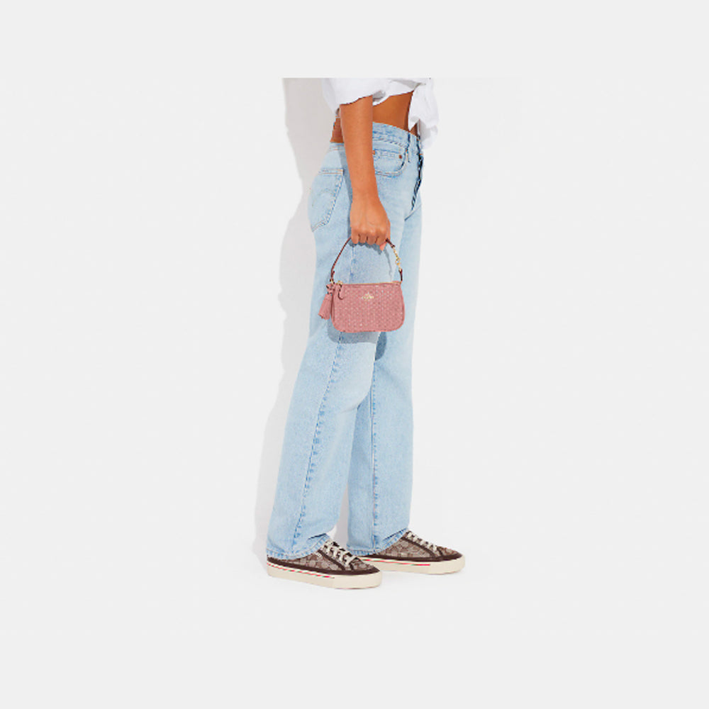 Coach- Nolita 15 In Straw (Gold/Shell Pink Multi)