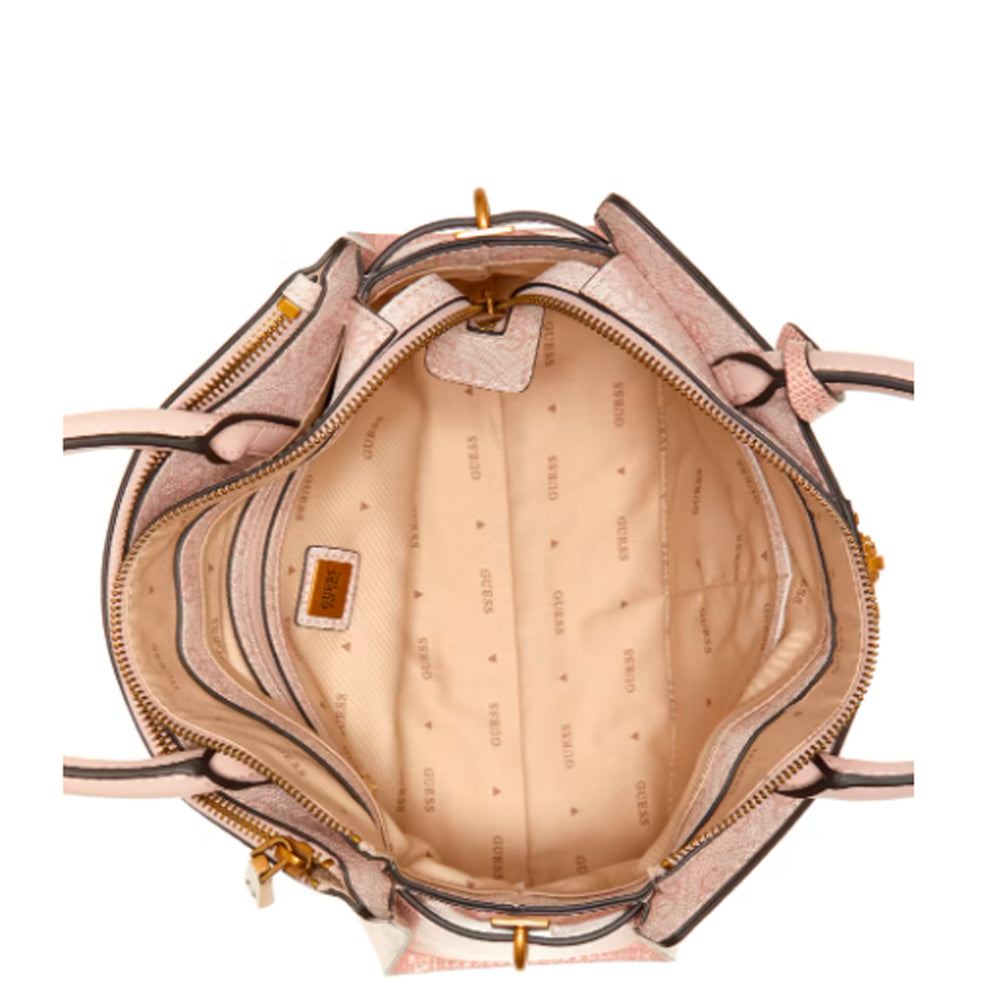Guess- Ginevra Logo Elite Society Satchel (Blush logo)