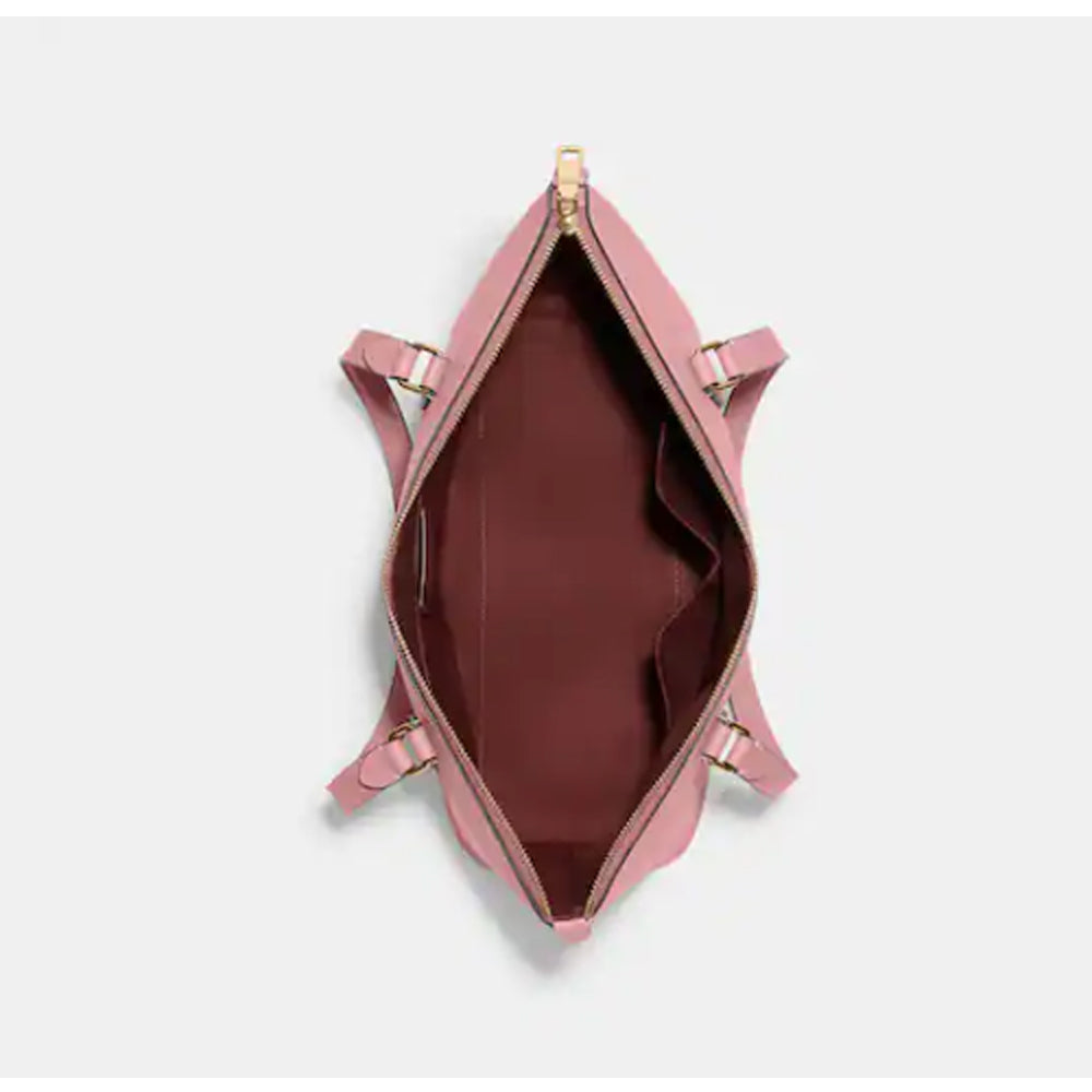 Coach- Gallery Tote - Gold/True Pink