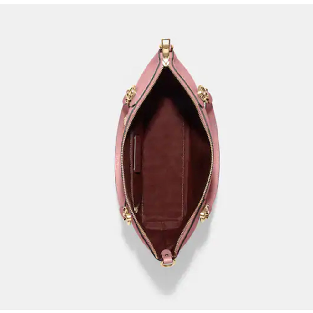 Coach- Kacey Satchel - Gold/True Pink