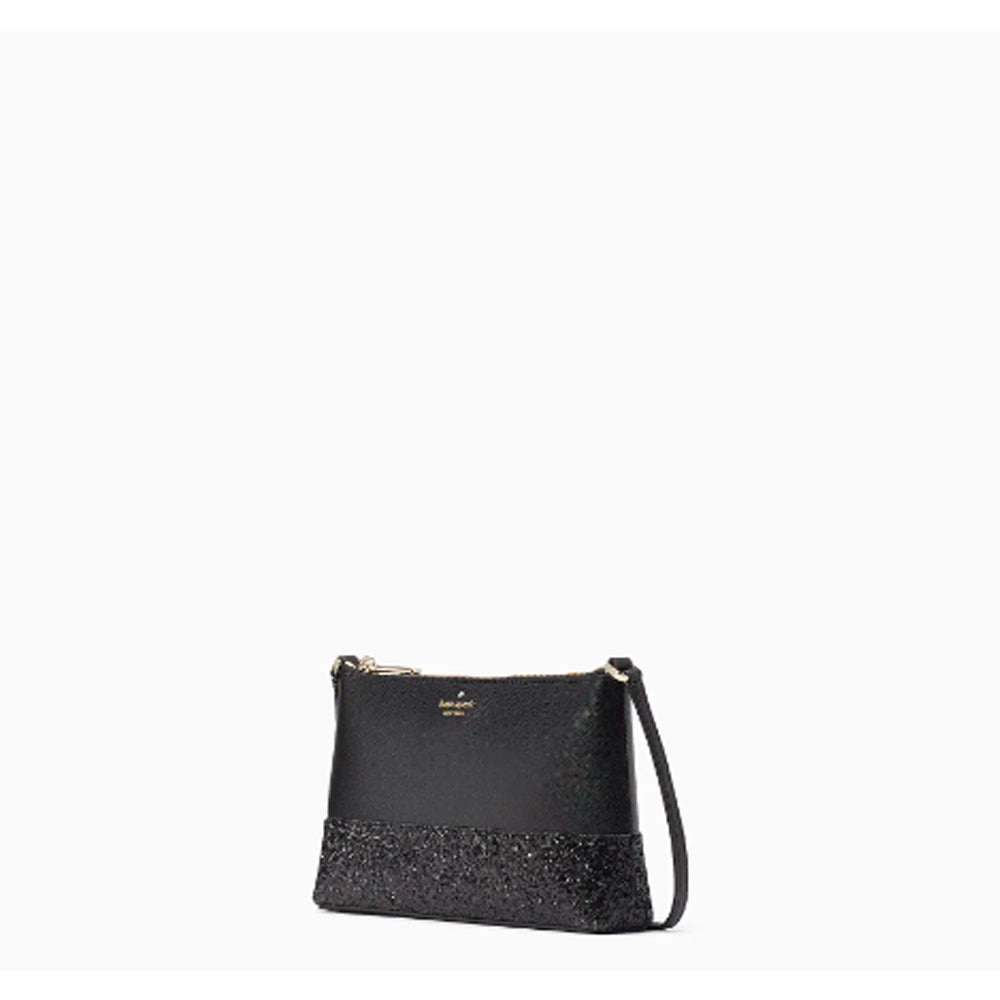 Kate Spade- Flash Glitter Crossbody (Black)