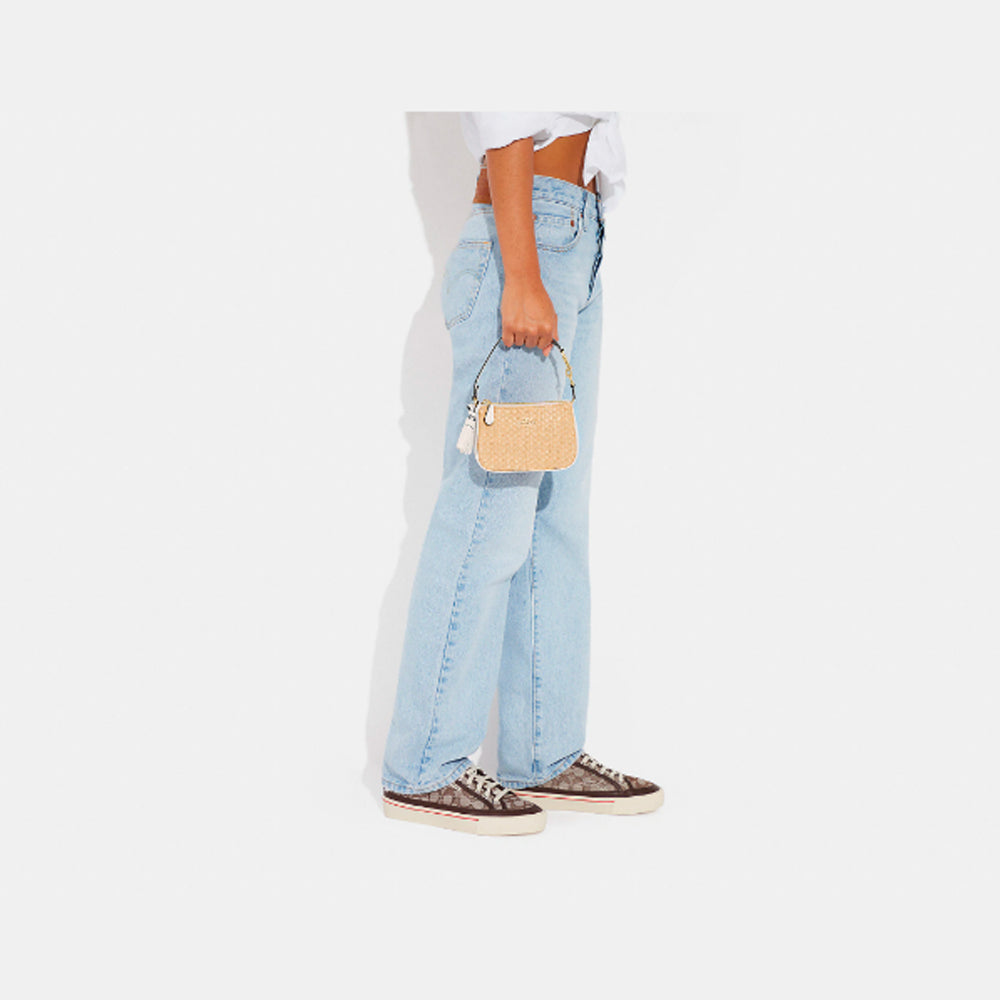 Coach- Nolita 15 In Straw (Gold/Chalk Multi)