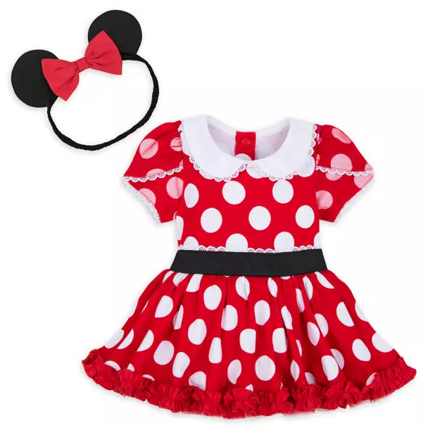 Disney Store- Minnie Mouse Costume Bodysuit for Baby – Red
