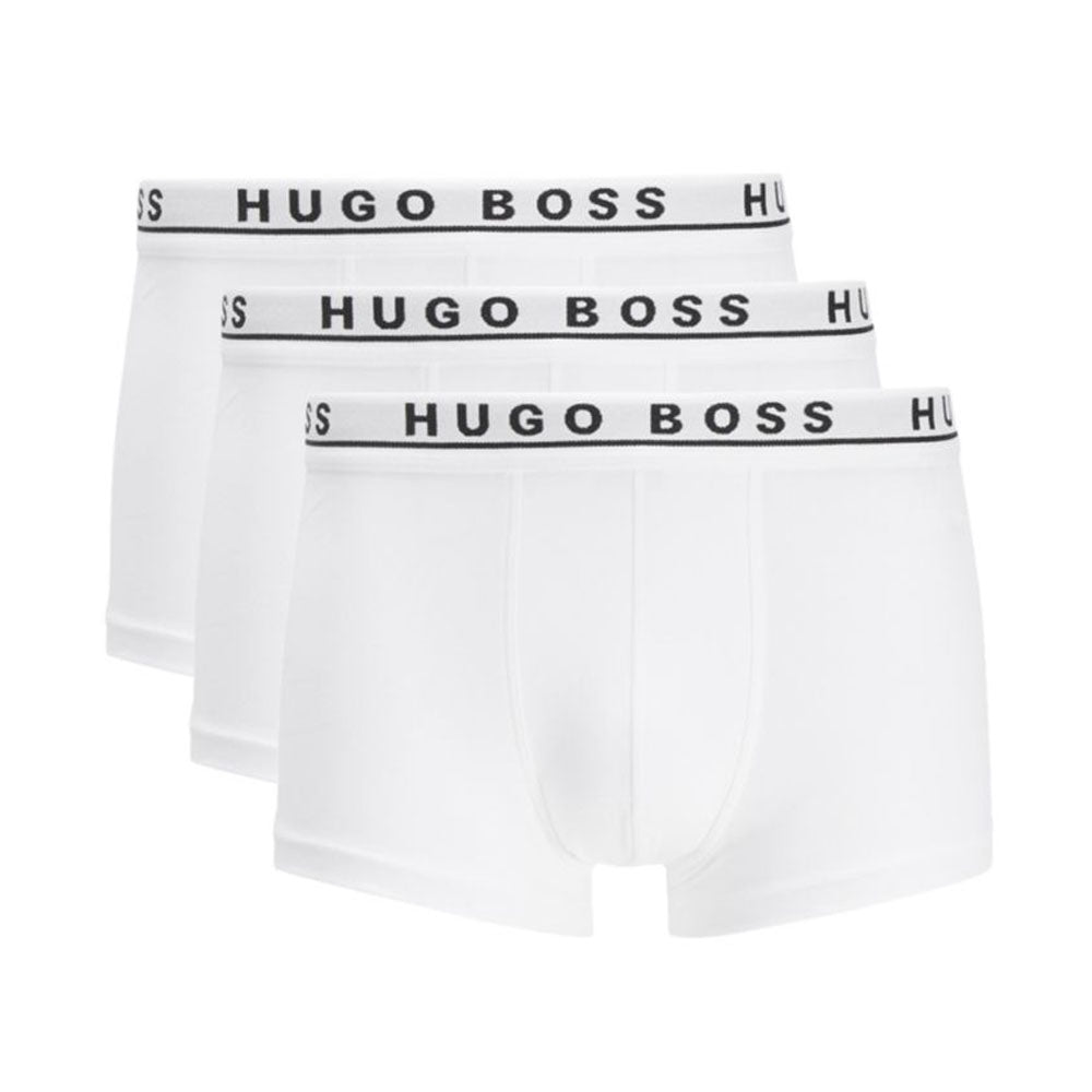 Hugo Boss- Triple pack of trunks in stretch cotton