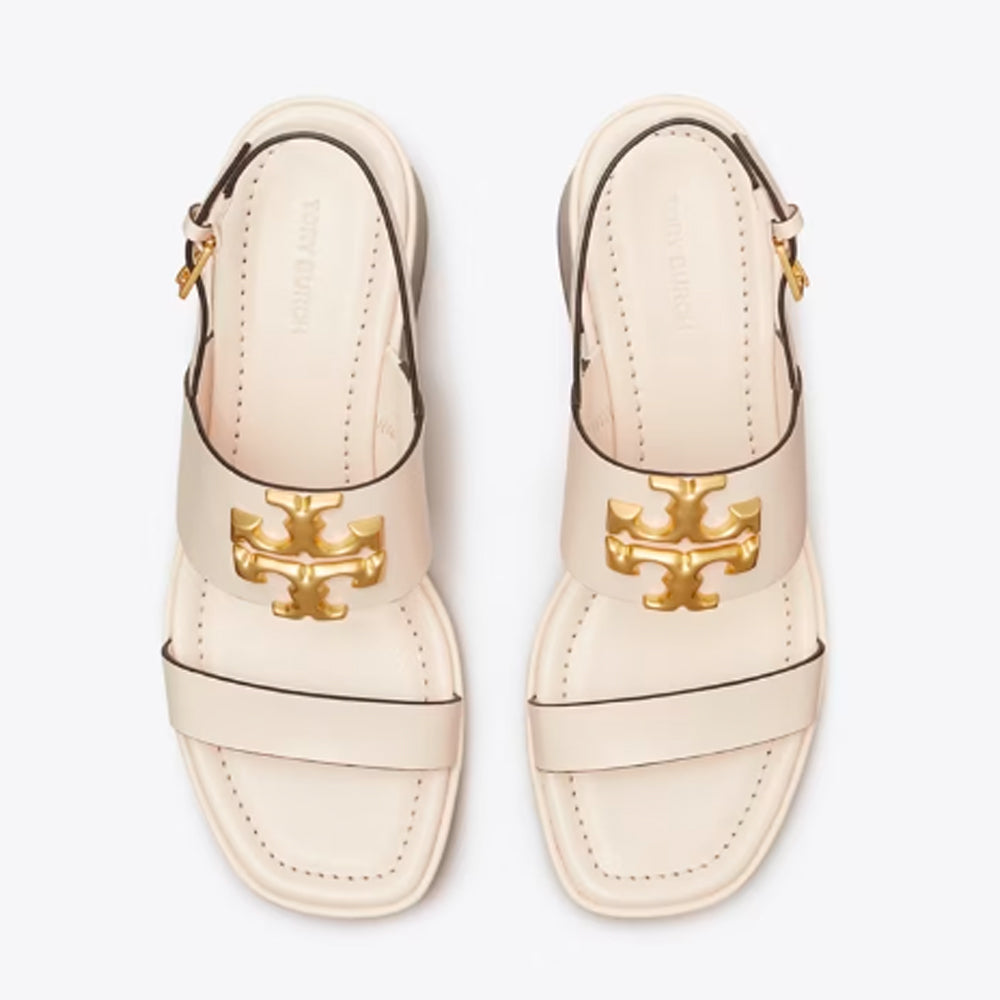 Tory Burch- Eleanor Heel Sandal - New Ivory