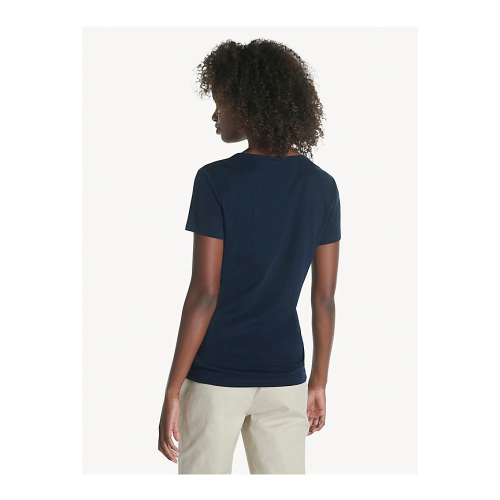 Tommy Hilfiger- ESSENTIAL SPLIT-NECK T-SHIRT