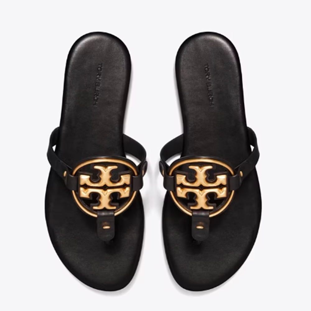 Tory Burch- Metal Miller Soft Sandal - Perfect Black
