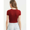 Romwe- Solid Crop Tee