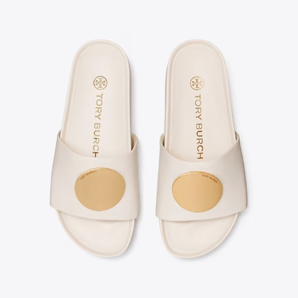 Tory Burch- Patos Slide - New Ivory / New Ivory