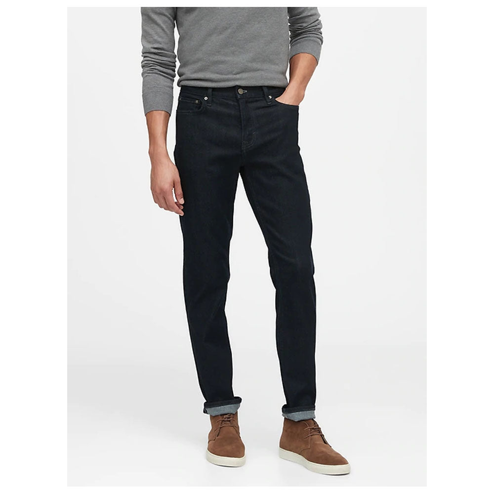 Banana Republic- Rinse Dark Wash Slim LUXE Traveler Jean