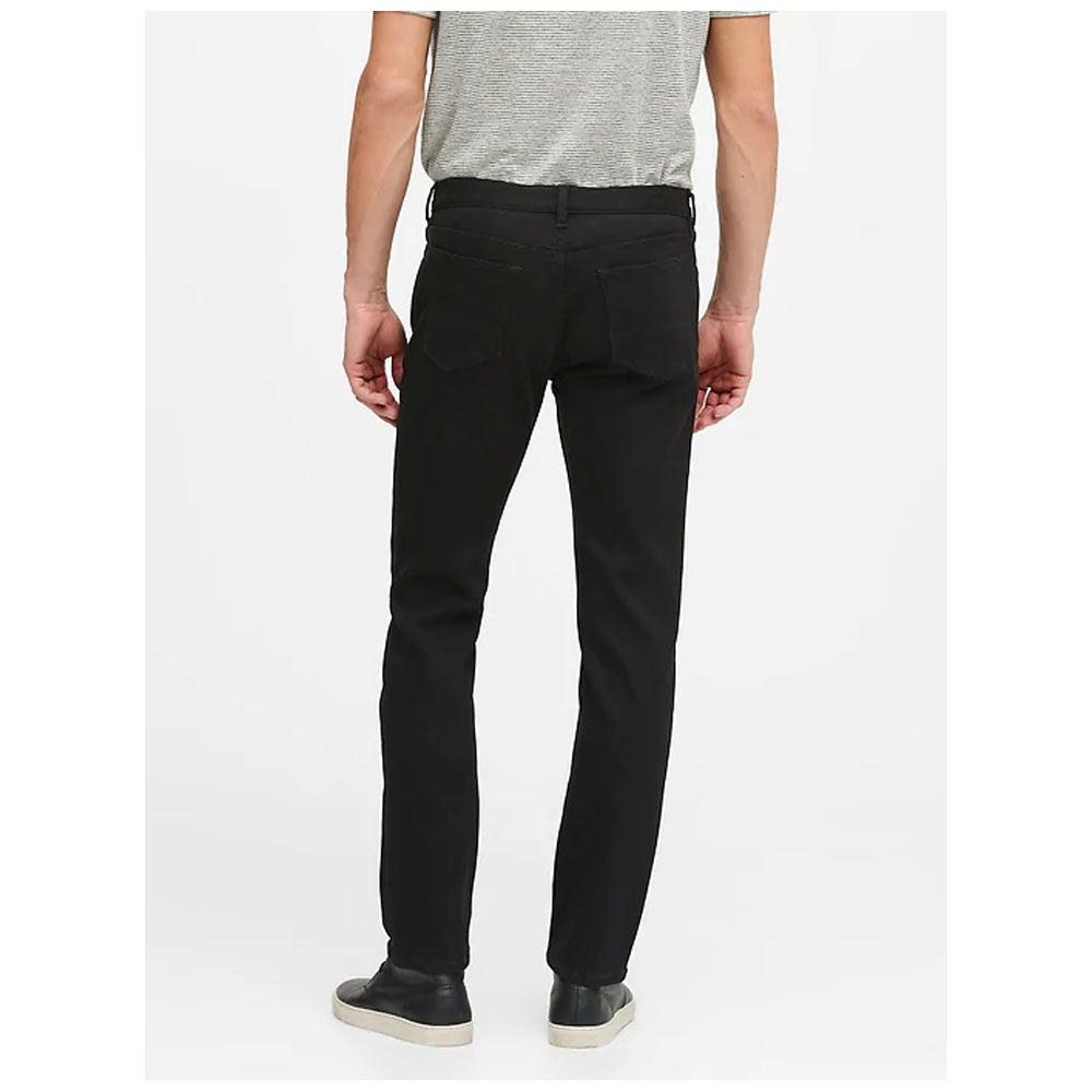 Banana Republic- True Black Slim LUXE Traveler Black Jean