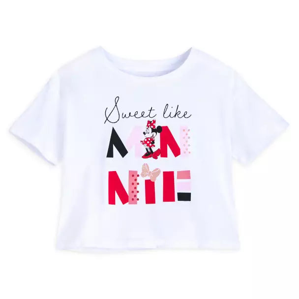 Disney Store- Minnie Mouse Glitter T-Shirt for Girls