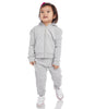 Karen Kane- Kids Fleece Zip Up Hoodie (LIGHT-HEATHER GRAY)