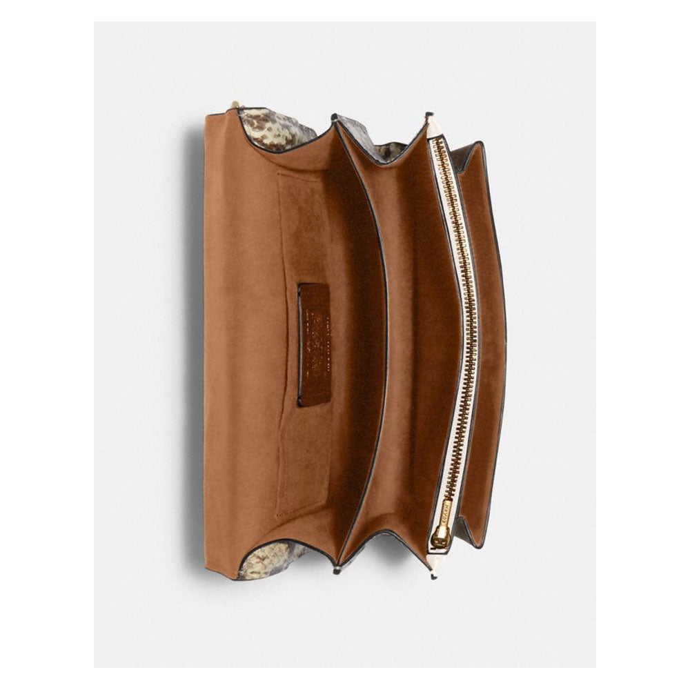 Coach- Im / Light كاكي Multi Klare Crossbody في قماش التوقيع مع المسامير