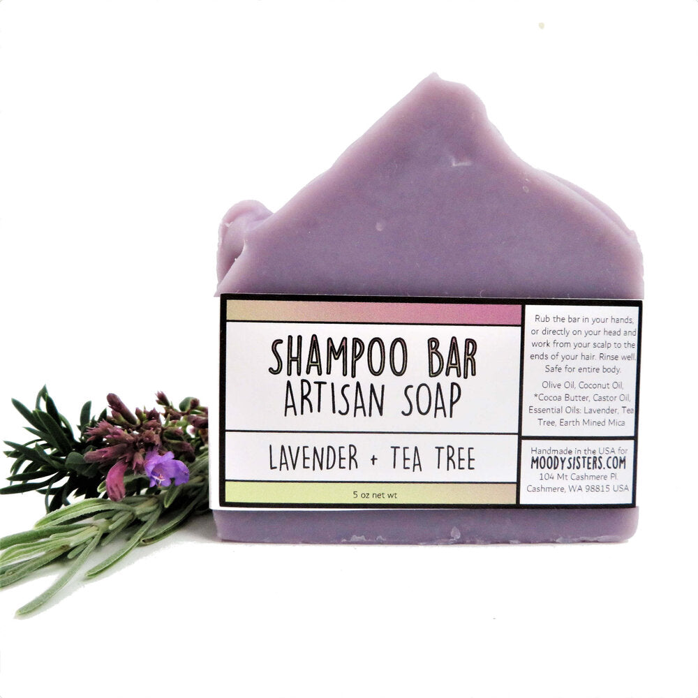 Moody Sisters- SOLID SHAMPOO BARS (LAVENDER + TEA TREE)