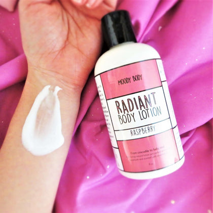Moody Sisters- RADIANT NATURAL BODY LOTION (RASPBERRY)