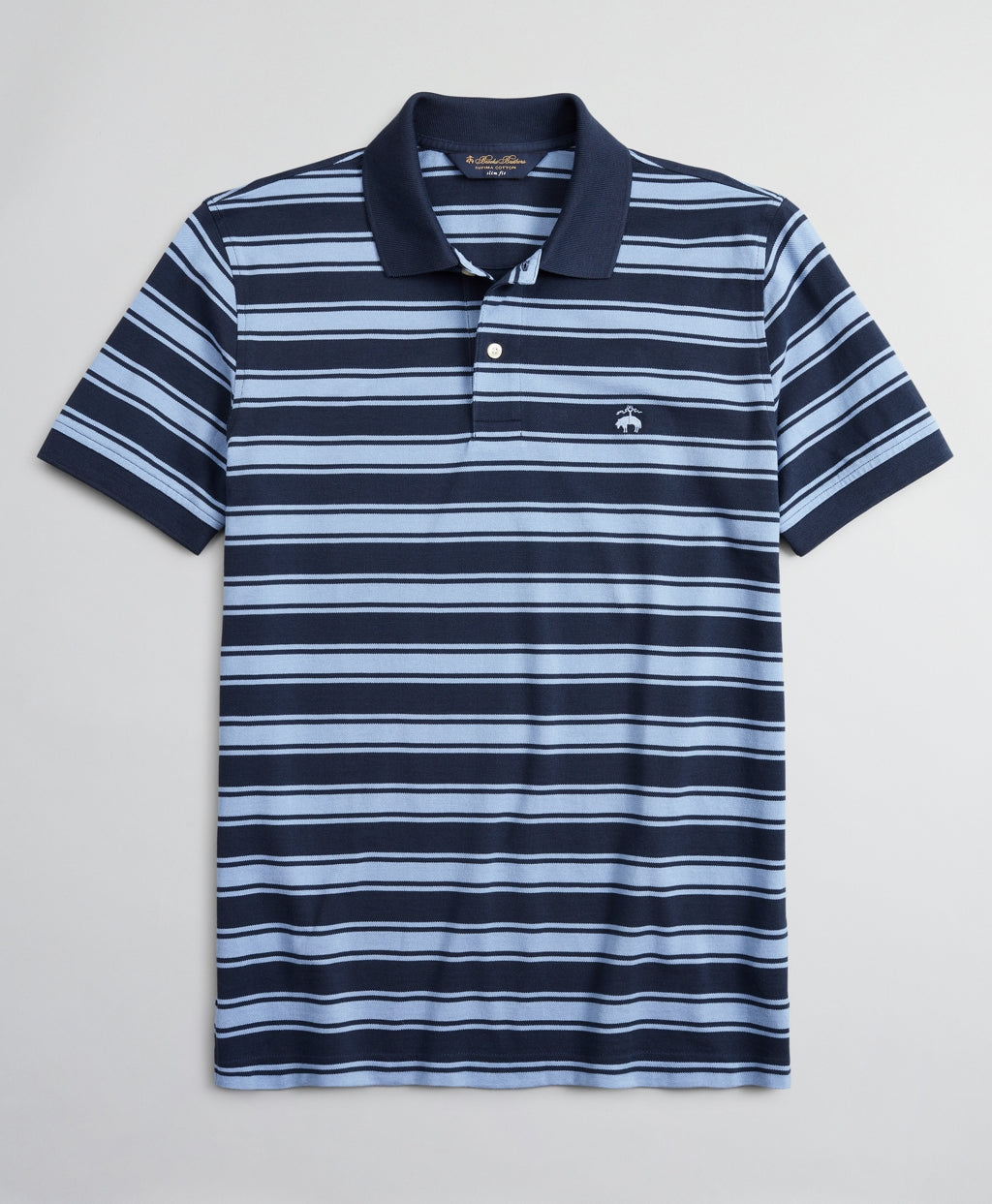 Brooks Brothers- Slim Fit Large Stripe Polo Shirt