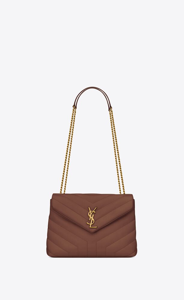 Yves Saint Laurent- LOULOU SMALL CHAIN BAG IN MATELASSÉ "Y" LEATHER