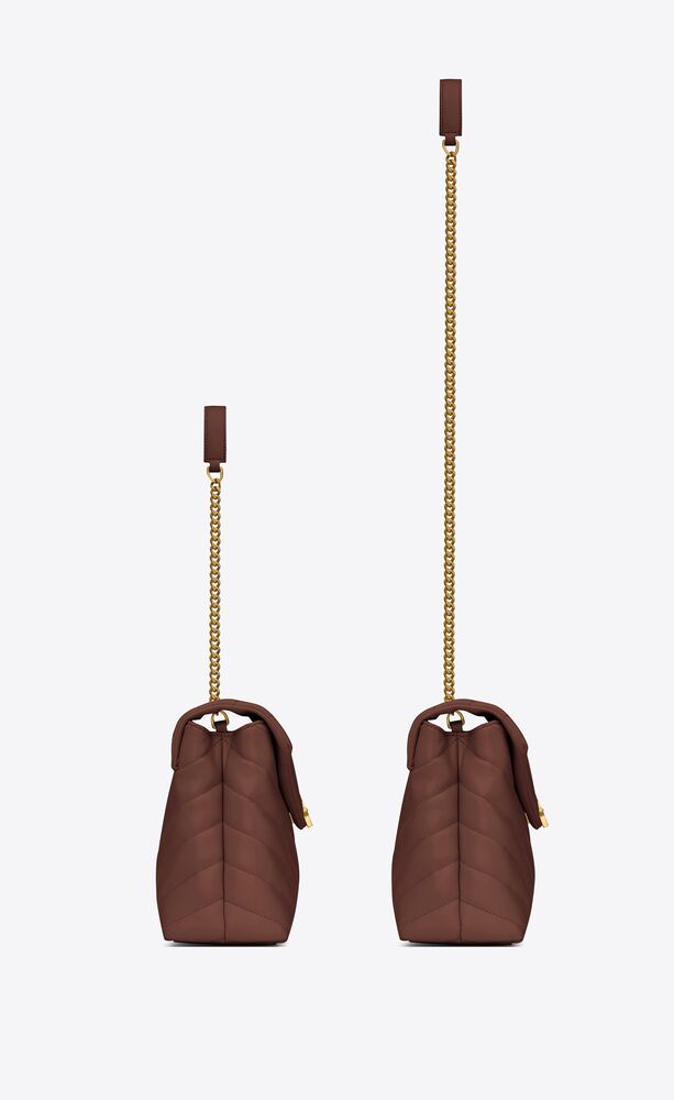 Yves Saint Laurent- LOULOU SMALL CHAIN BAG IN MATELASSÉ "Y" LEATHER