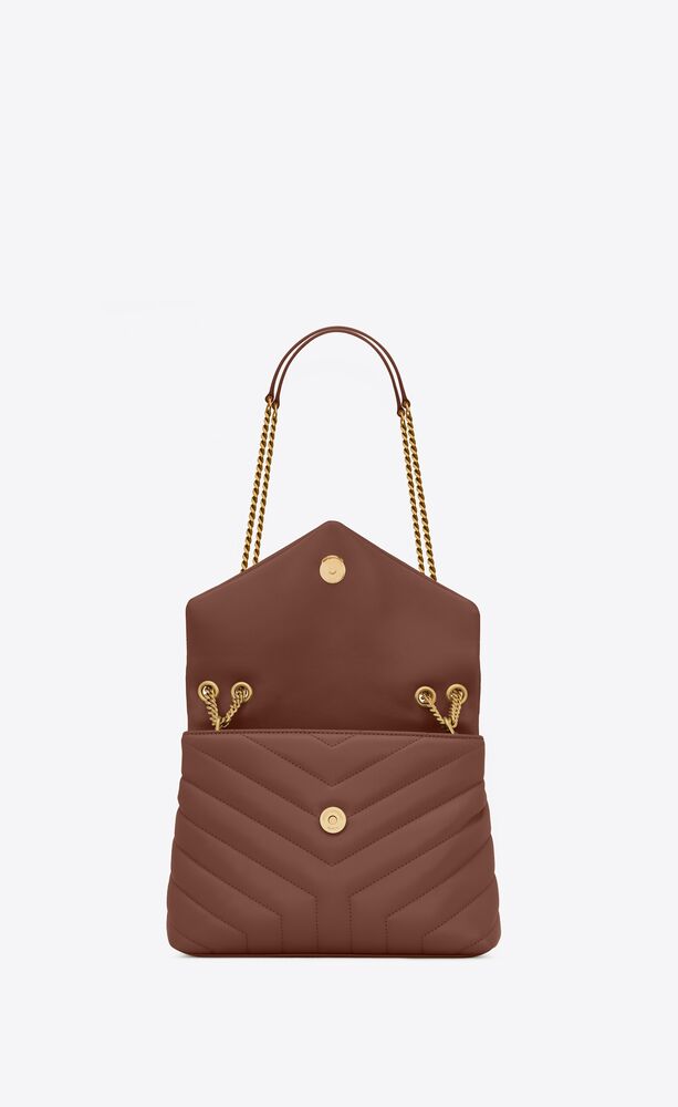 Yves Saint Laurent- LOULOU SMALL CHAIN BAG IN MATELASSÉ "Y" LEATHER