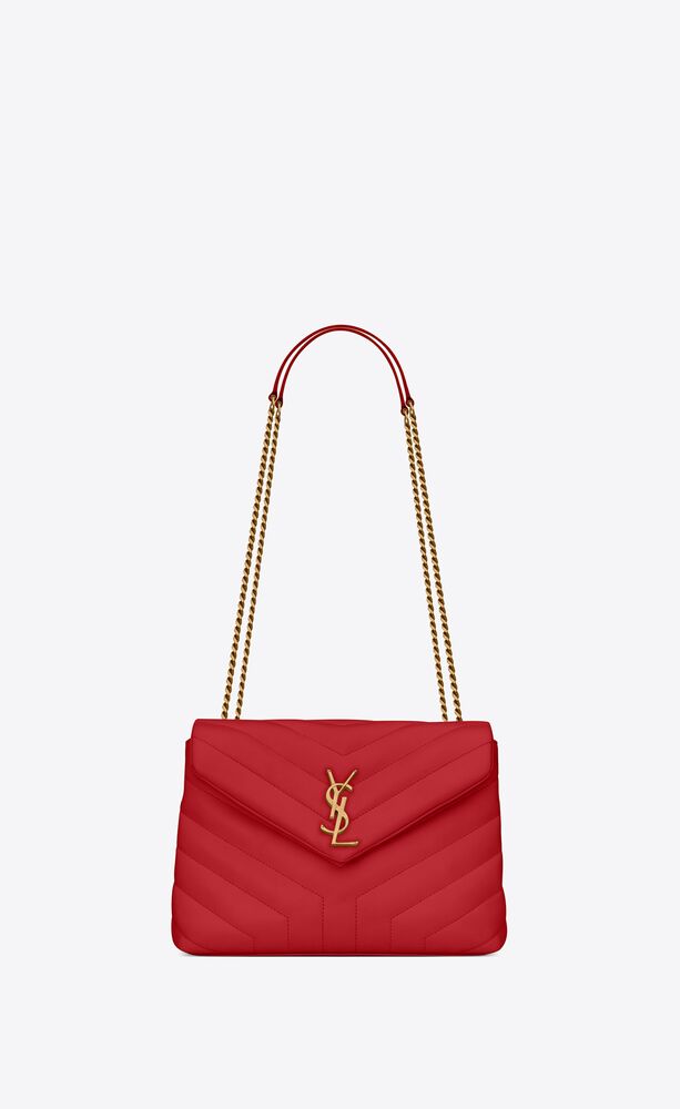Yves Saint Laurent- LOULOU SMALL CHAIN BAG IN MATELASSÉ "Y" LEATHER