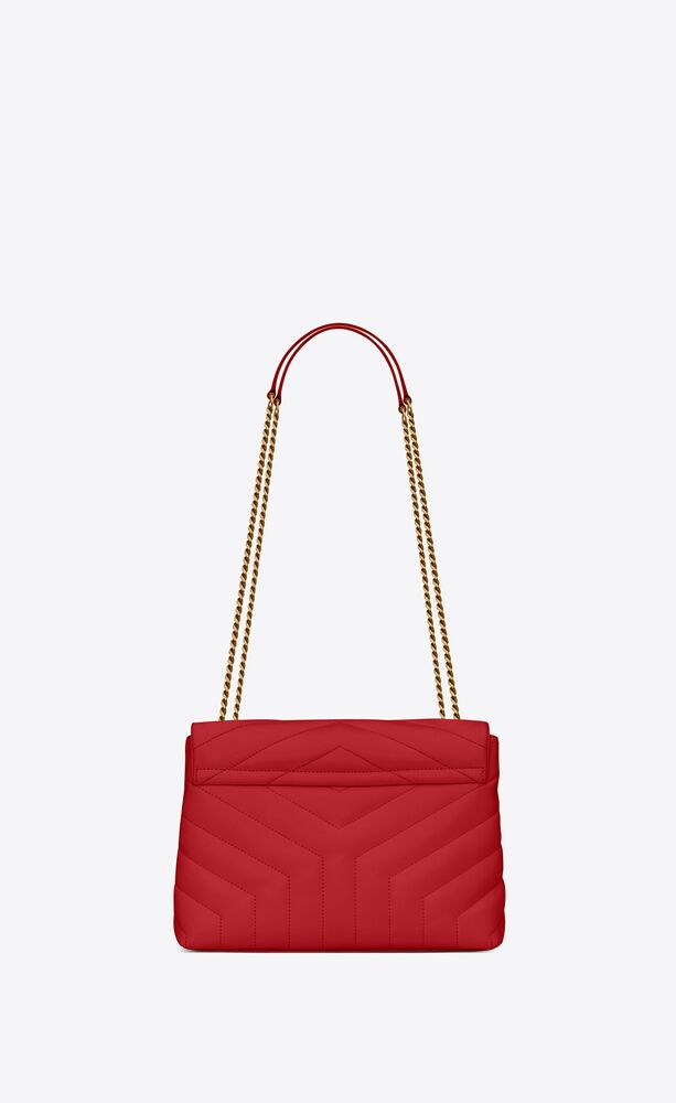 Yves Saint Laurent- LOULOU SMALL CHAIN BAG IN MATELASSÉ "Y" LEATHER