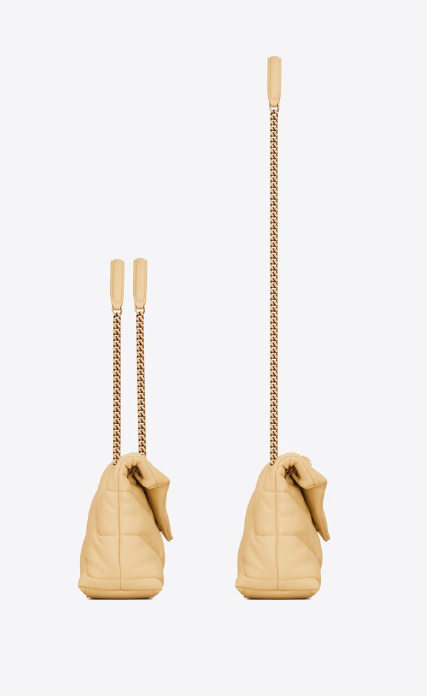 Yves Saint Laurent- PUFFER SMALL CHAIN BAG IN QUILTED LAMBSKIN