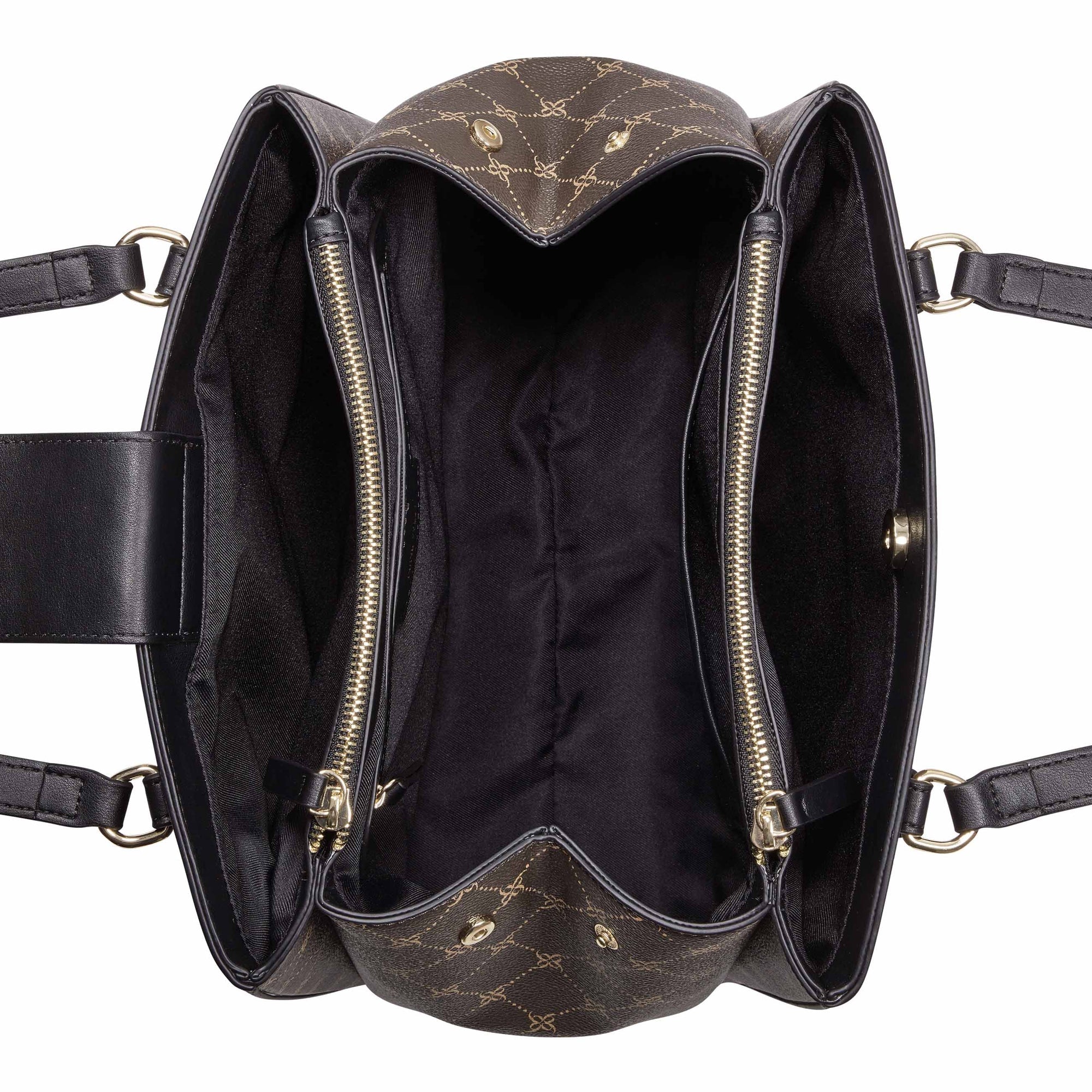 Ninewest- Tansy Multi Compartment Carryall (Dk Brown Logo)