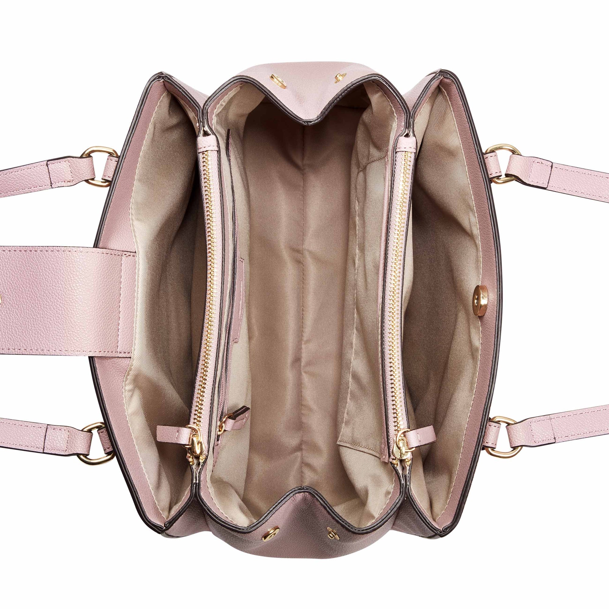 Ninewest- Tansy Multi Compartment Carryall (Dk Pink Salt)