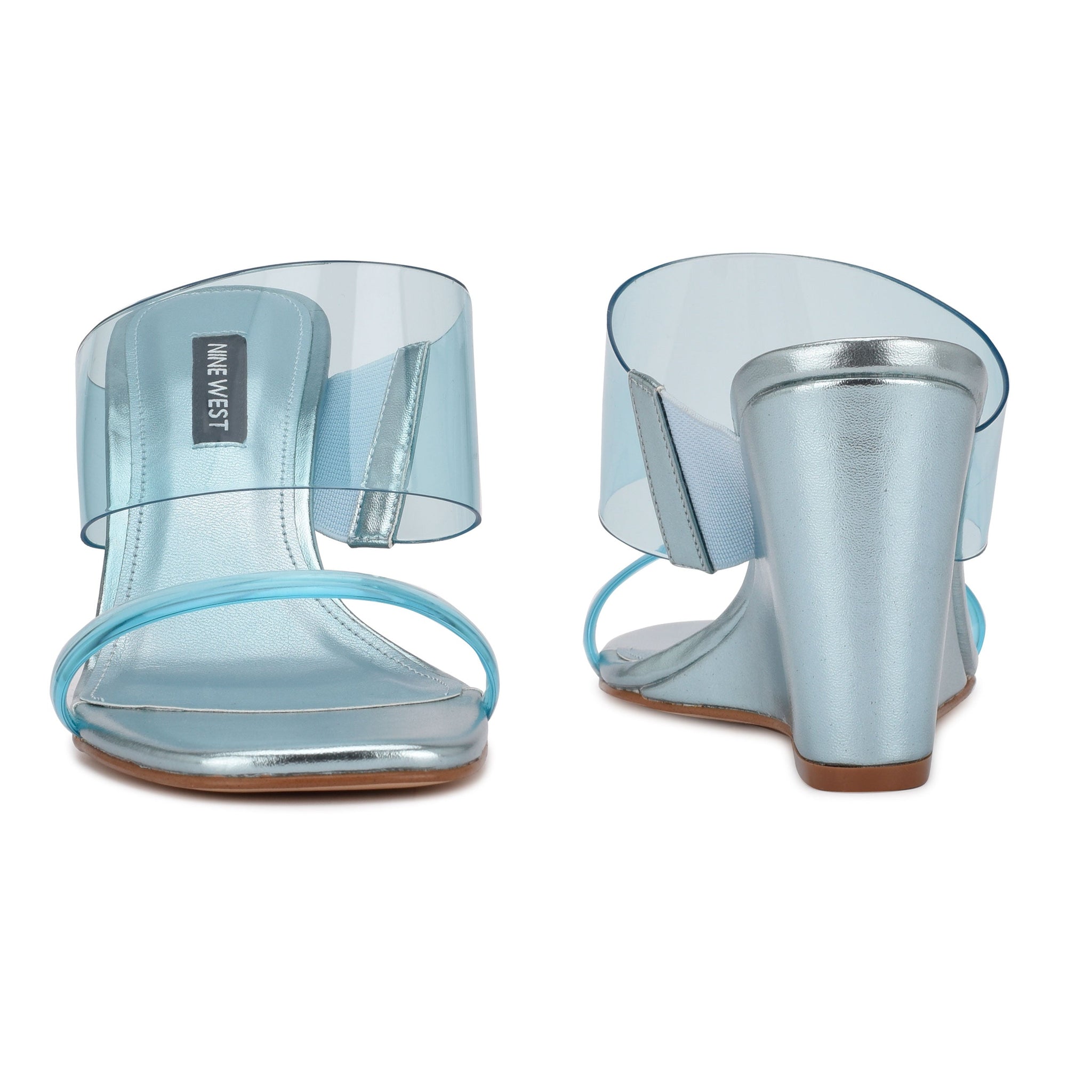 Ninewest- Nats Wedge Sandals (Blue)