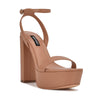 Ninewest- Uknow Platform Dress Sandals (LIGHT TAN)