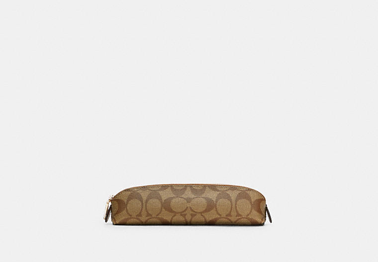 Coach- Pencil Case In Signature Canvas