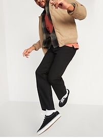 Old Navy- Loose Built-In Flex Black Jeans for Men (Black Rinse)