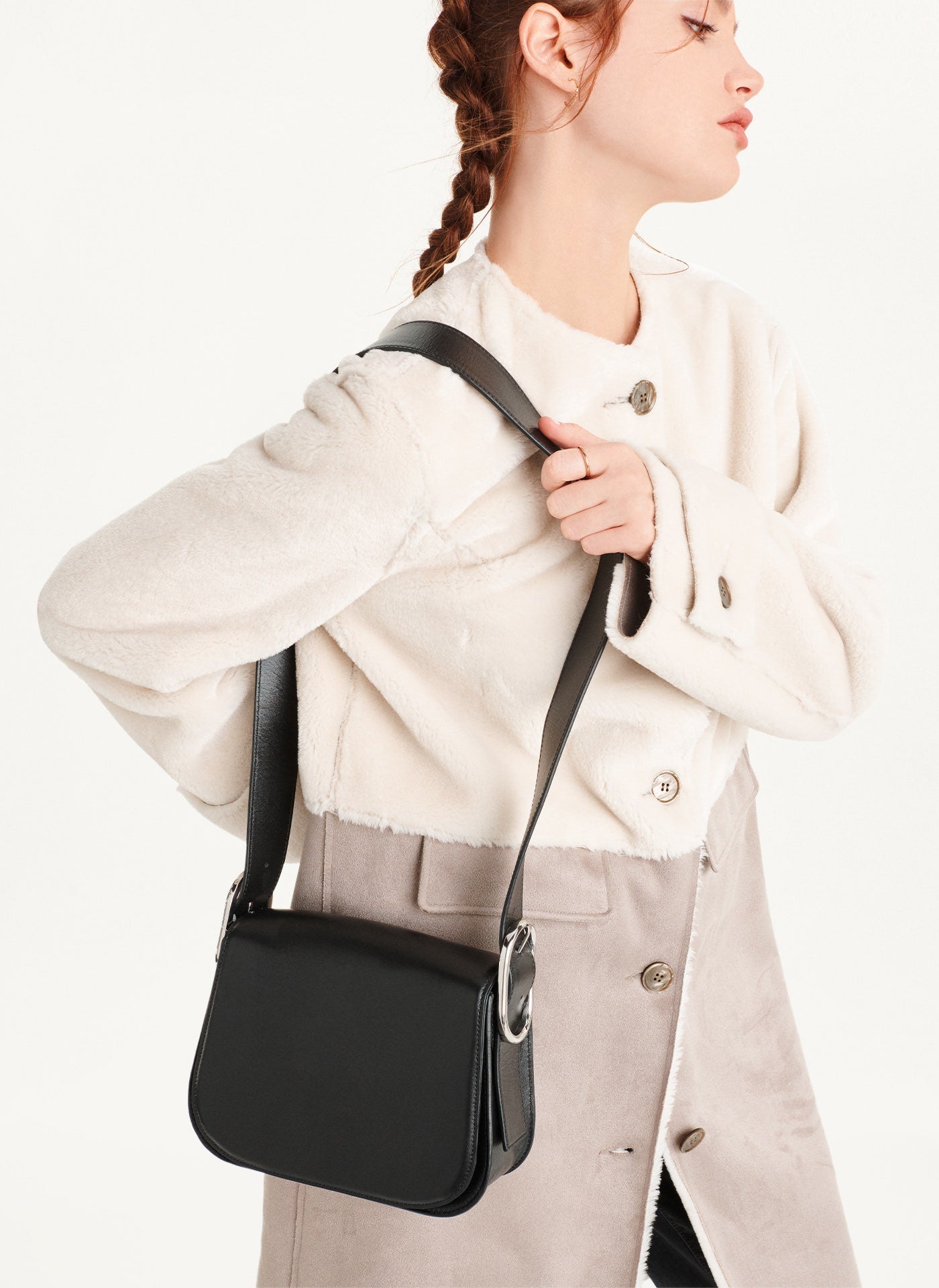 DKNY- Saddle Bag - Black