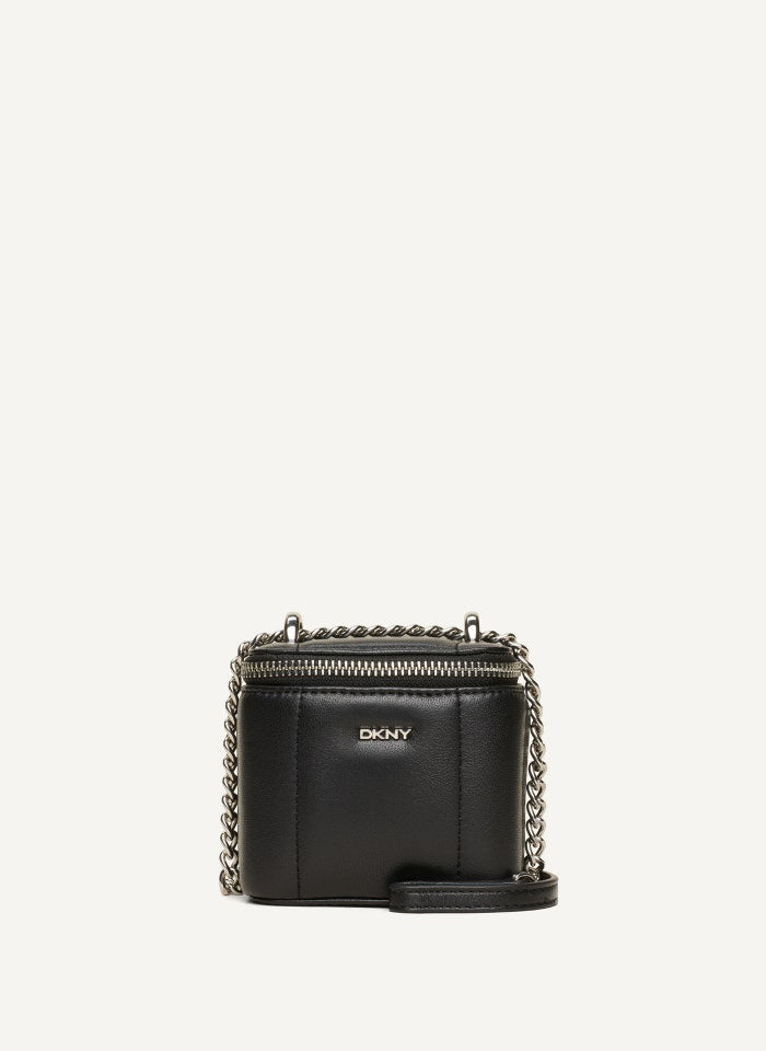 DKNY- Seva Mini Box Crossbody - Black/Silver – Amreki