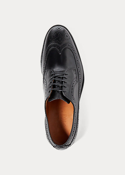 Polo Ralph Lauren- Brenton Leather Wingtip (Black) – Amreki