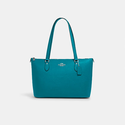Coach- Gallery Tote (Silver/Teal)
