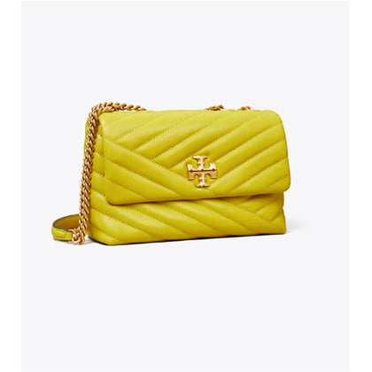 Tory Burch- Small Kira Chevron Convertible Shoulder Bag (Island Chartreuse)