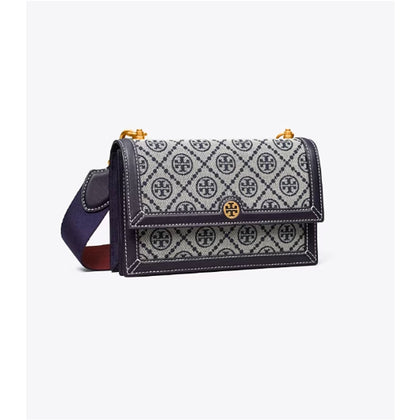 Tory Burch- Mini T Monogram Shoulder Bag (Tory Navy)