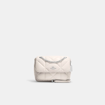 Coach- Klare Crossbody 25 With Puffy Diamond Quilting (Silver/Chalk)