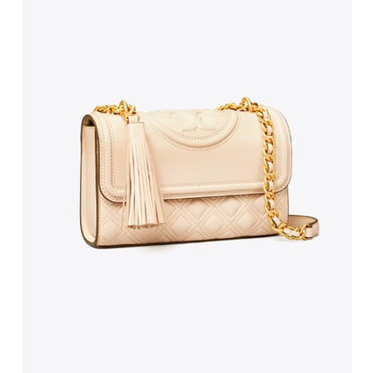 Tory Burch- Small Fleming Convertible Shoulder Bag (New Cream)