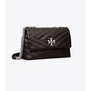 Tory Burch- Small Kira Chevron Convertible Shoulder Bag (Black / Rolled Nickel)