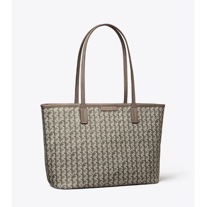 Tory Burch- Small Ever-Ready Zip Tote (Zinc)