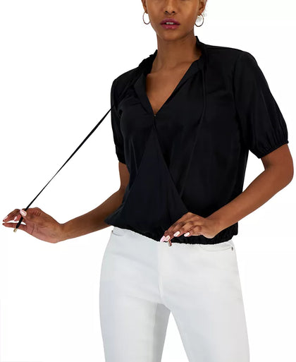 Macy's- INC International Concepts Women's Surplice Tie-Neck Top, Created for Macy's