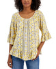 Macy's- Petite Sunshine Floral On/Off the Shoulder Top, Created for Macy's