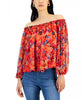 Macy's- Women's Printed Off-The-Shoulder Blouse, Created for Macy's